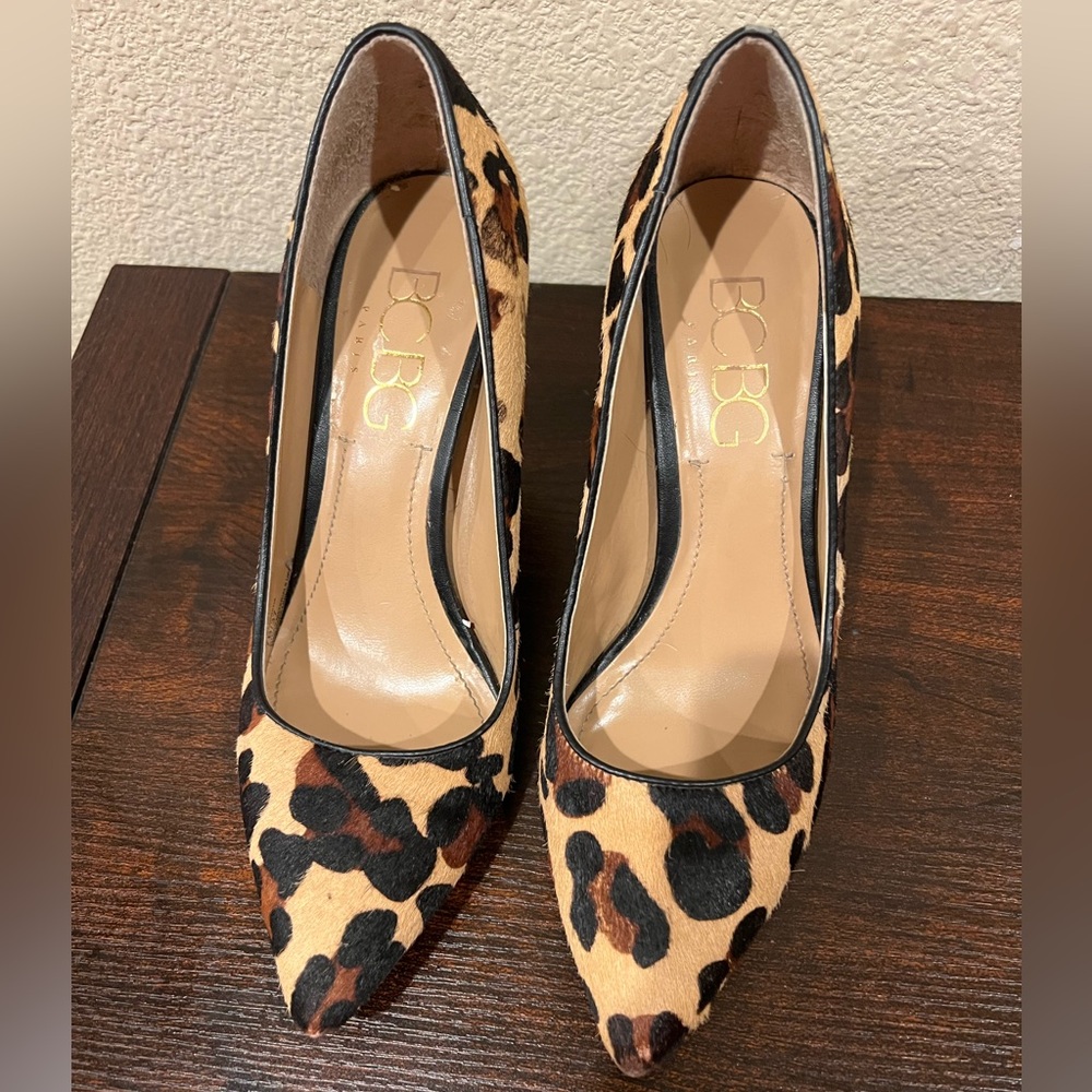 BCBG Women's Leopard Print Heels